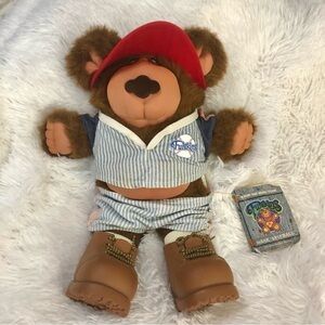 Furskins Teddy Bear Xavier Roberts Baseball Player “Hank Furskins” Vintage 1987